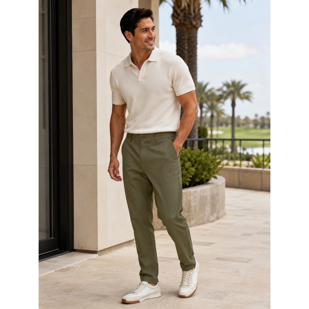 Jack Archer Jetsetter Tech Pants 34 x 30 Olive Green Travel Performance Stretch